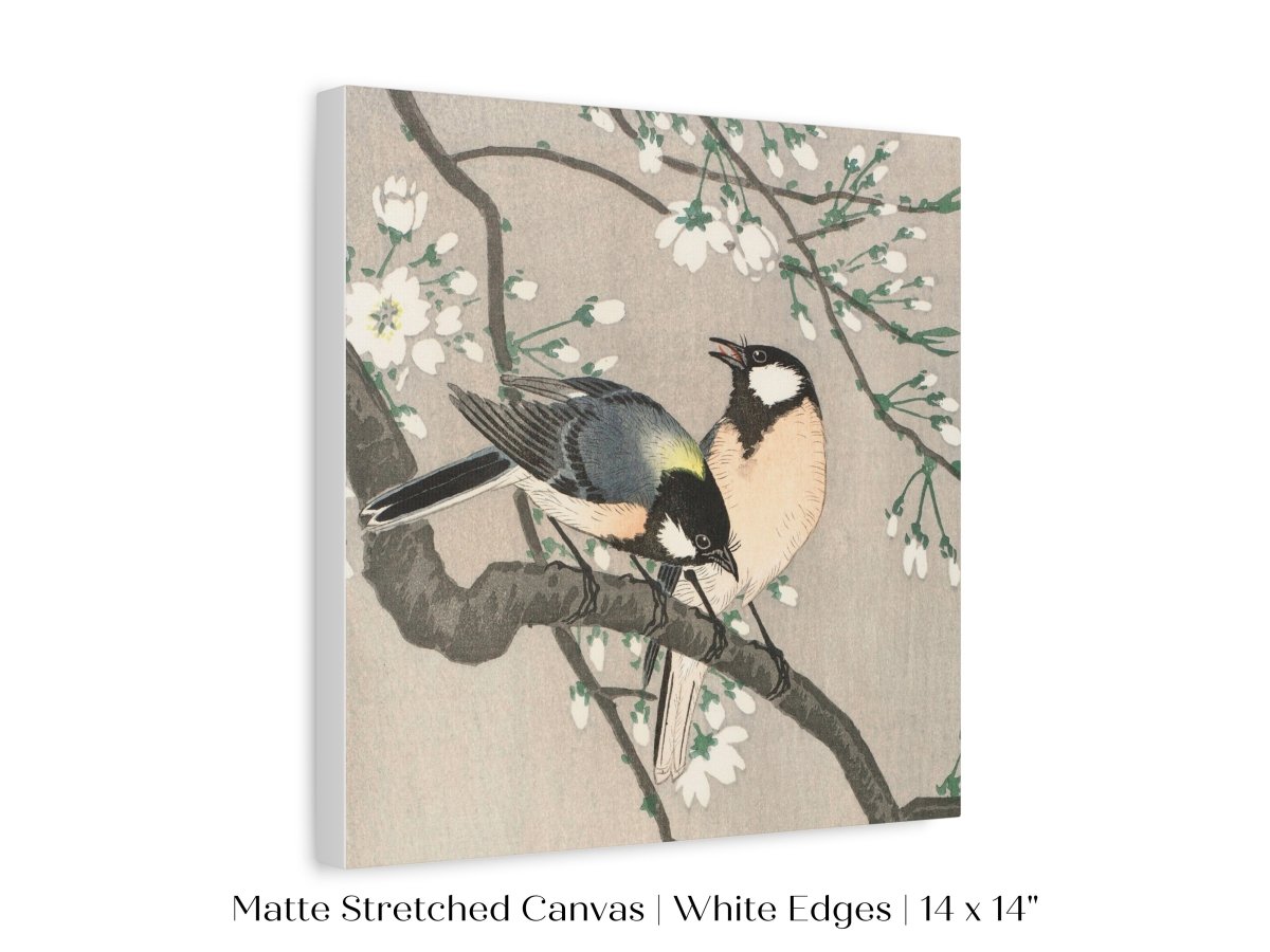 Cherry Branch | Vintage Japanese Art | P279 - Single Square Art Prints - Piccolo Fiore Prints