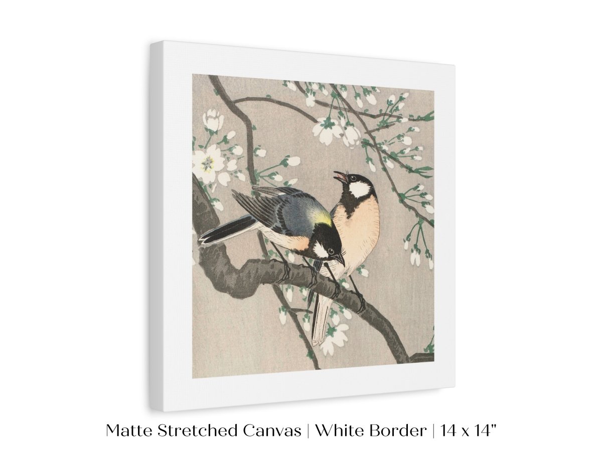 Cherry Branch | Vintage Japanese Art | P279 - Single Square Art Prints - Piccolo Fiore Prints