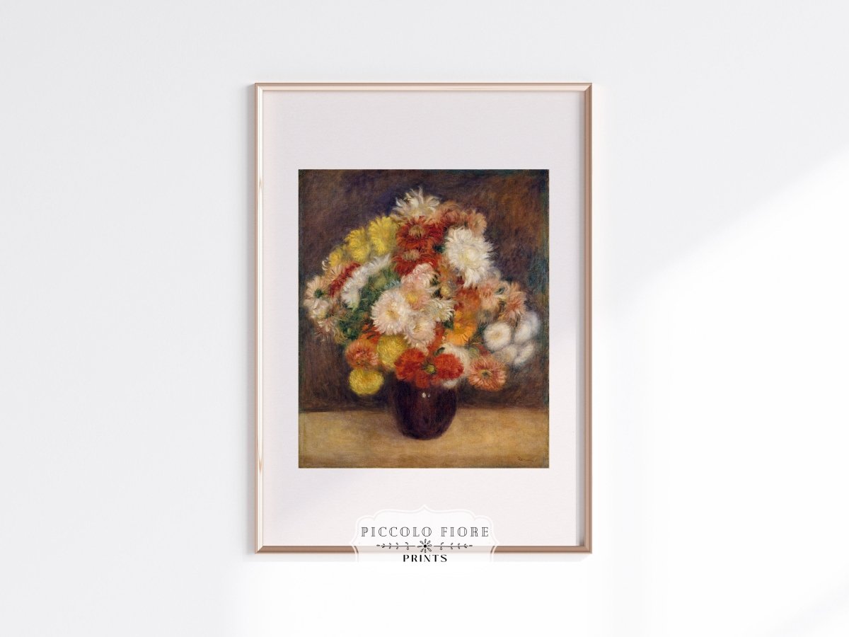 Chrysanthemums | P125 - Single Art Prints - Piccolo Fiore Prints