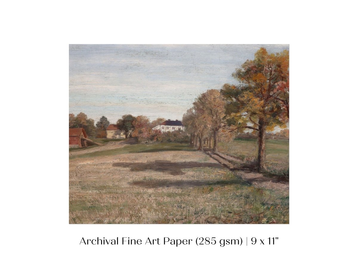 Country Manor House | P449 - Single Art Prints - Piccolo Fiore Prints