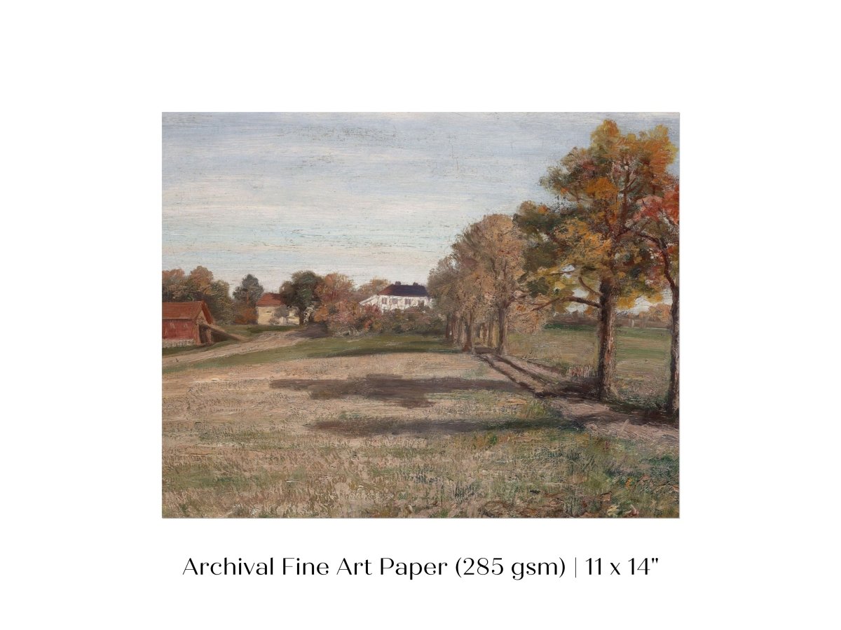 Country Manor House | P449 - Single Art Prints - Piccolo Fiore Prints