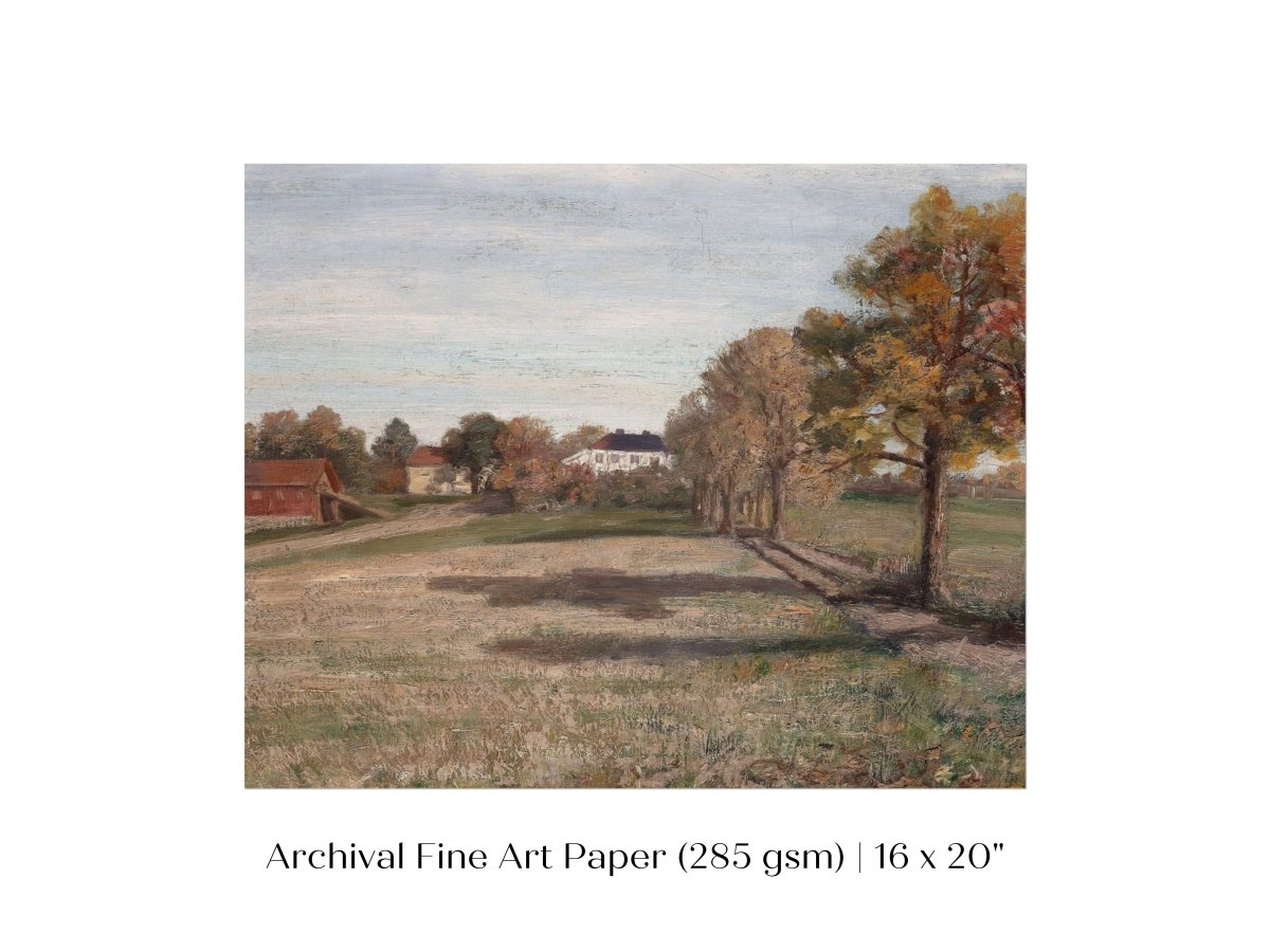 Country Manor House | P449 - Single Art Prints - Piccolo Fiore Prints
