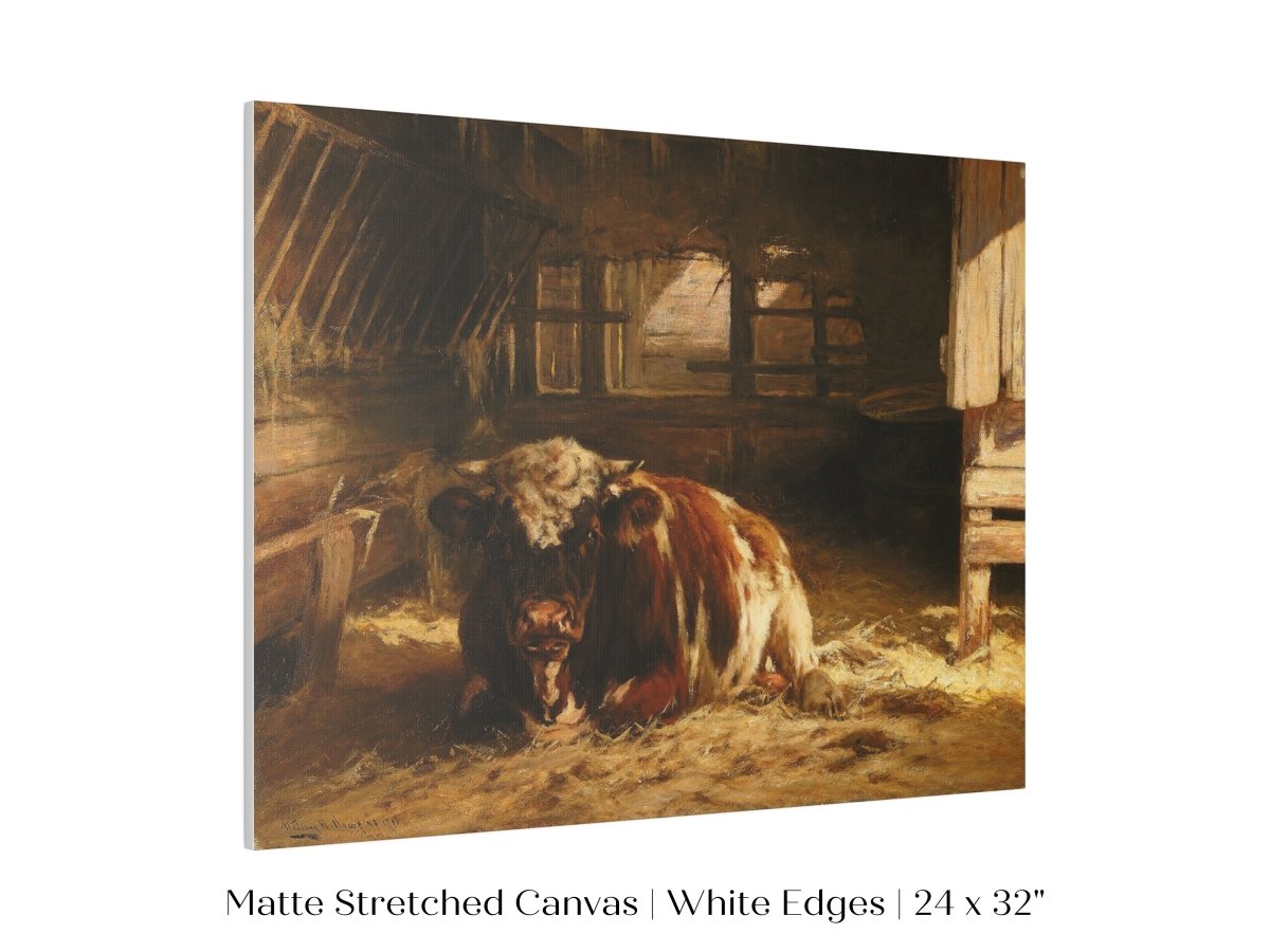 Cow in a Barn | P252 - Single Art Prints - Piccolo Fiore Prints