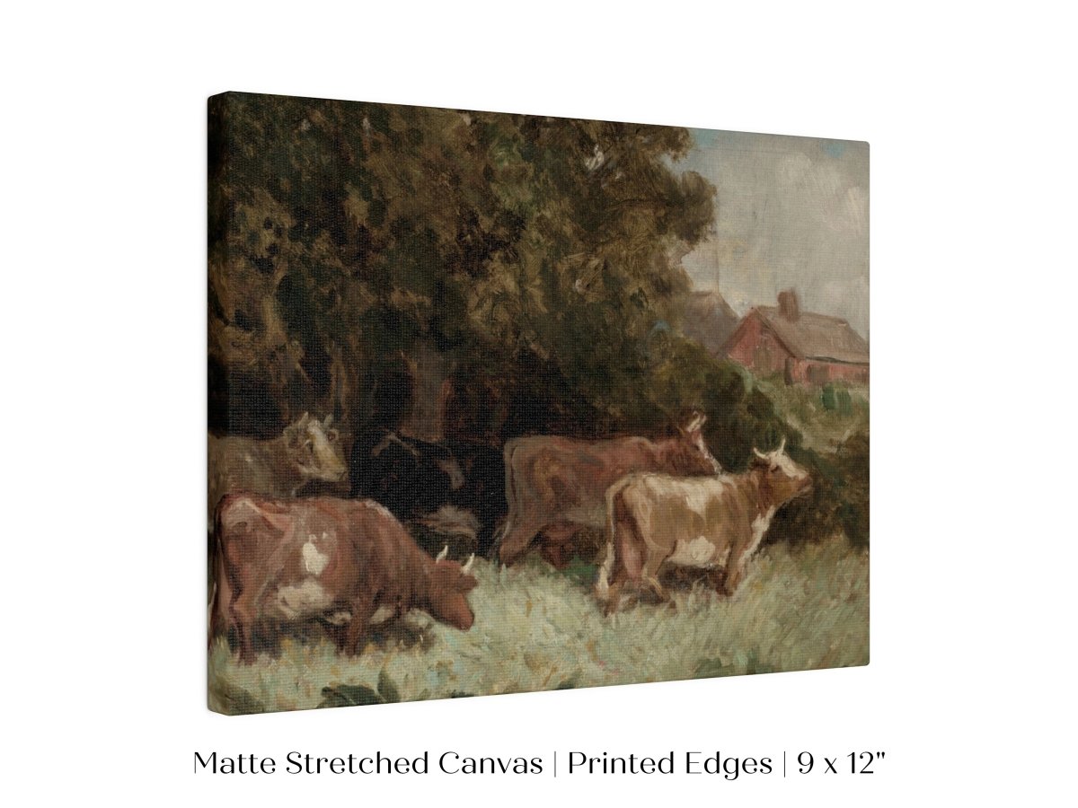 Cows Grazing | P369 - Single Art Prints - Piccolo Fiore Prints