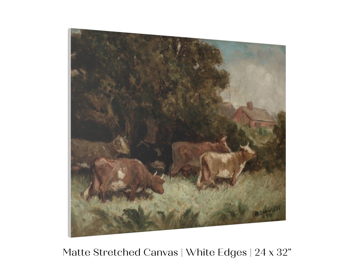 Cows Grazing | P369 - Single Art Prints - Piccolo Fiore Prints