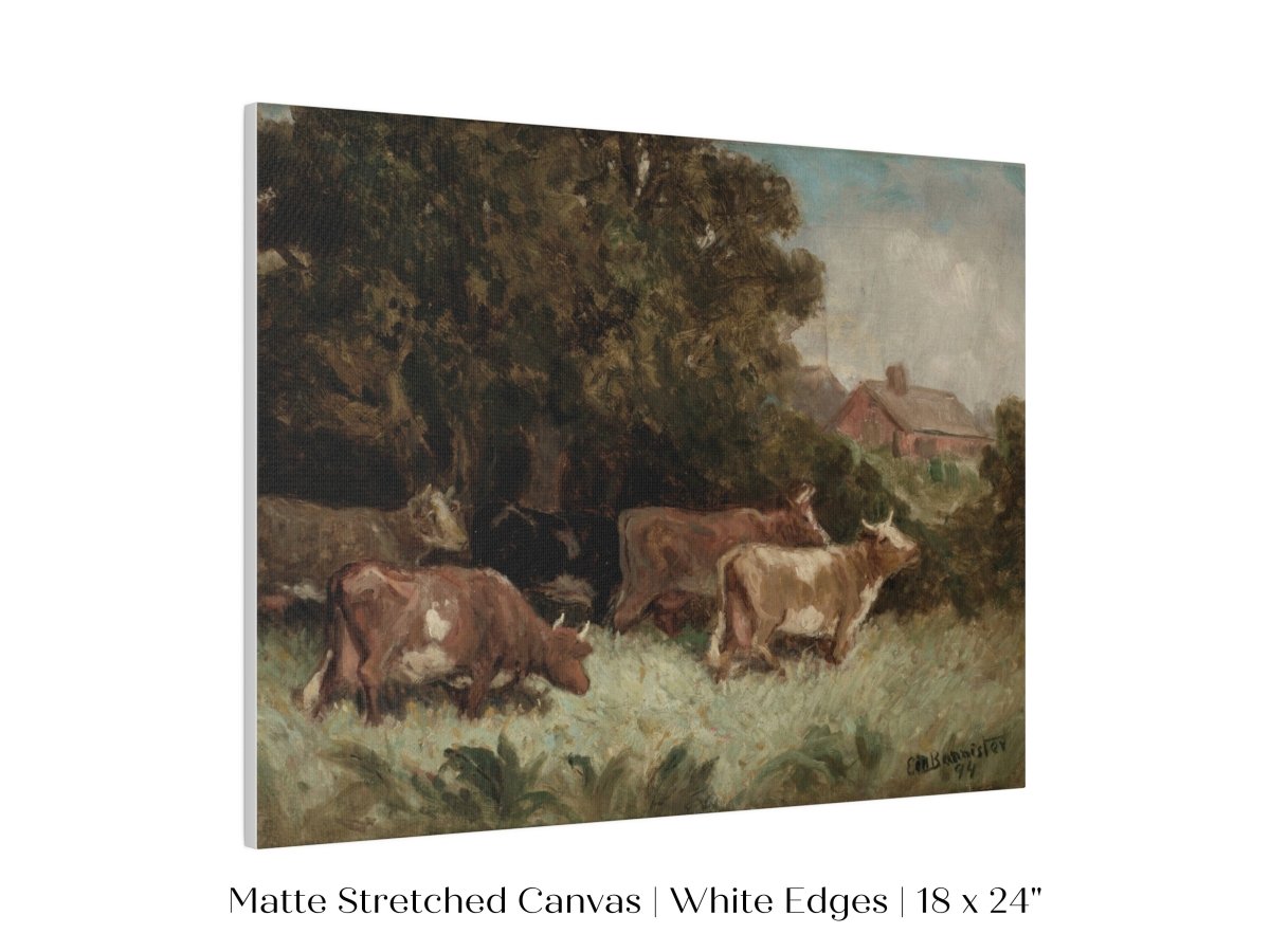 Cows Grazing | P369 - Single Art Prints - Piccolo Fiore Prints