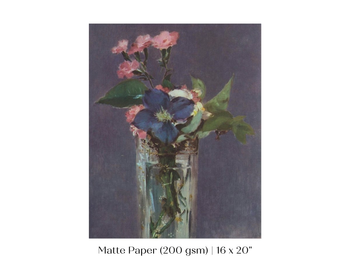 Crystal Vase of Flowers | P473 - Single Art Prints - Piccolo Fiore Prints