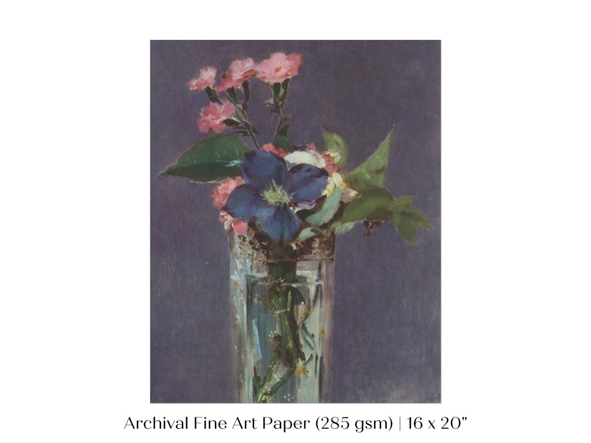 Crystal Vase of Flowers | P473 - Single Art Prints - Piccolo Fiore Prints