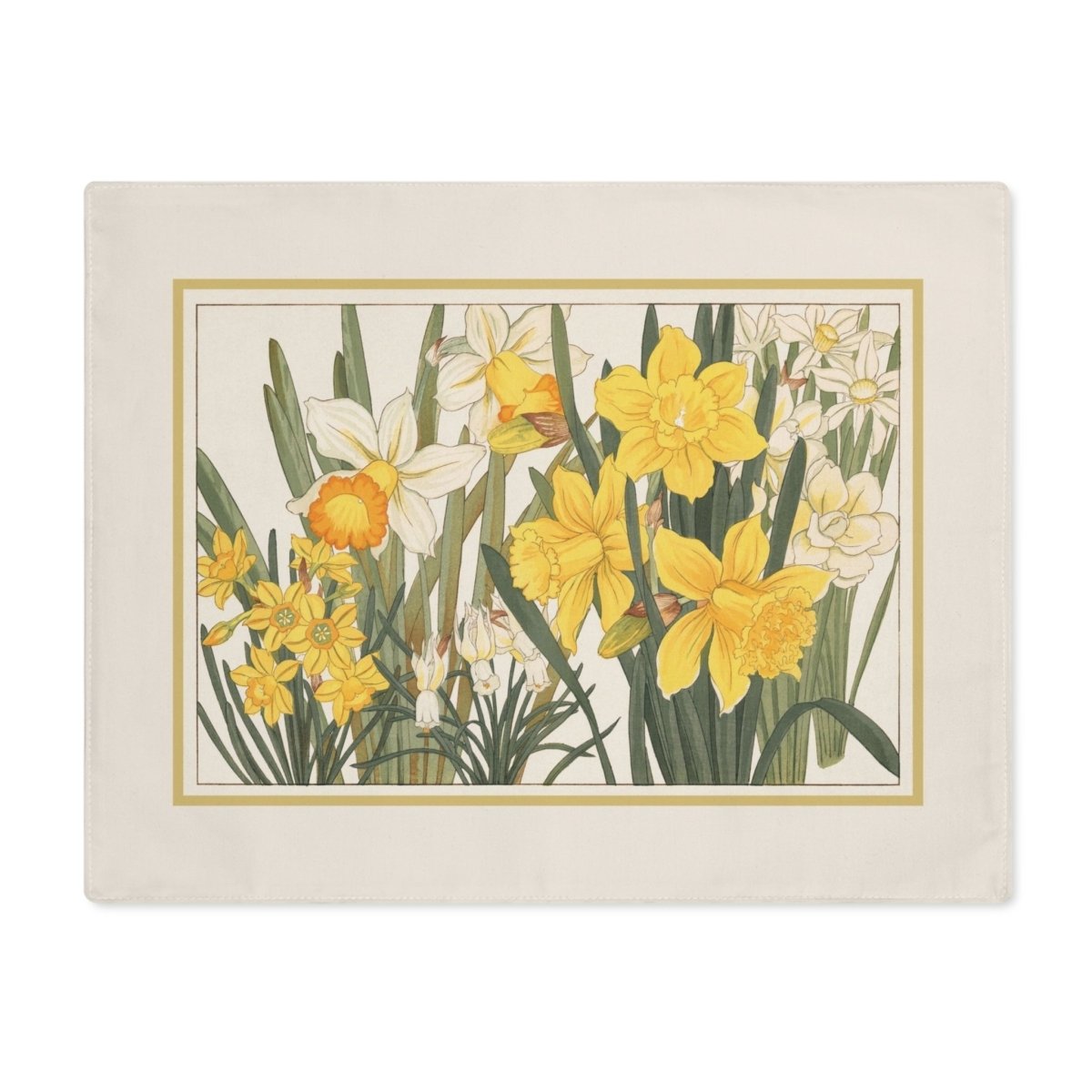 Daffodil | Placemat - Cotton Twill Placemat - Piccolo Fiore Prints