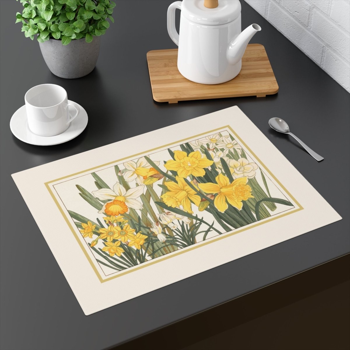 Daffodil | Placemat - Cotton Twill Placemat - Piccolo Fiore Prints