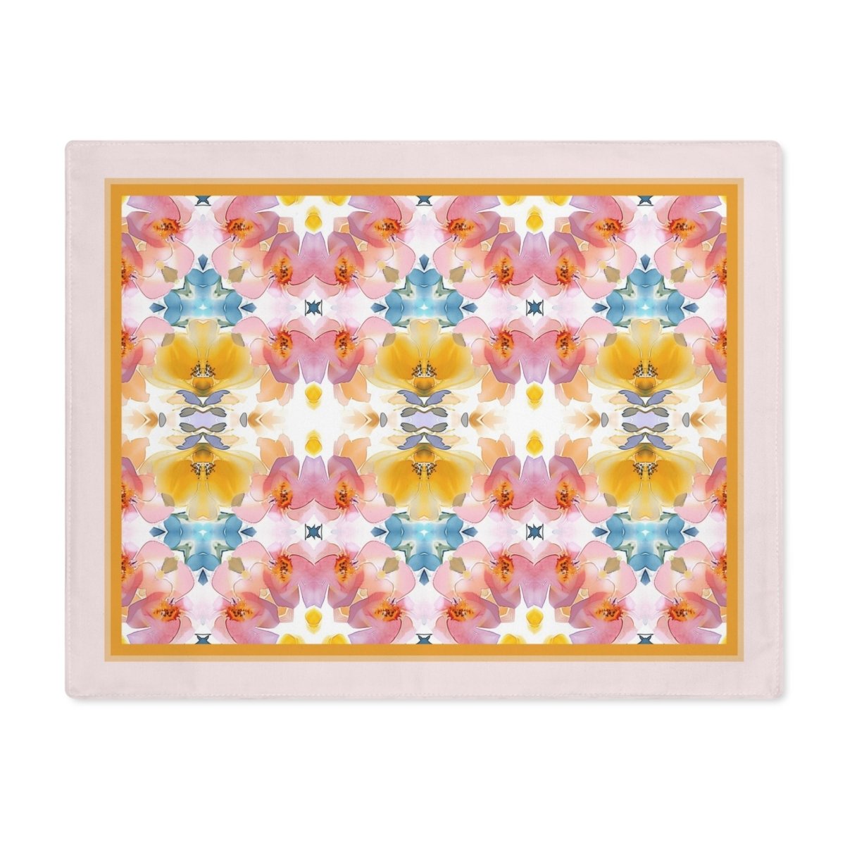 Daisy Bloom Border | Placemat - Cotton Twill Placemat - Piccolo Fiore Prints