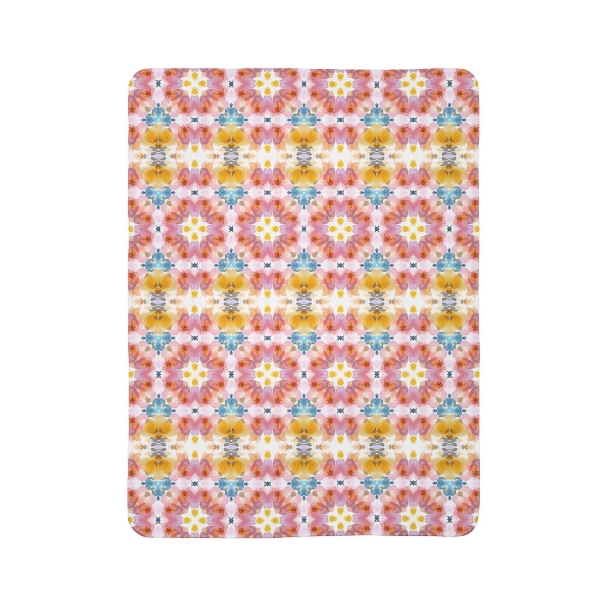 Daisy Bloom | Fleece Sherpa Blanket - Sherpa Fleece Blanket - Piccolo Fiore Prints