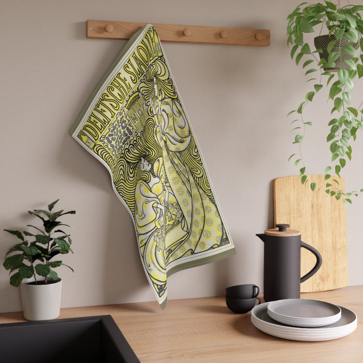 Delft Salad Oil | Tea Towel - Tea Towel - Piccolo Fiore Prints