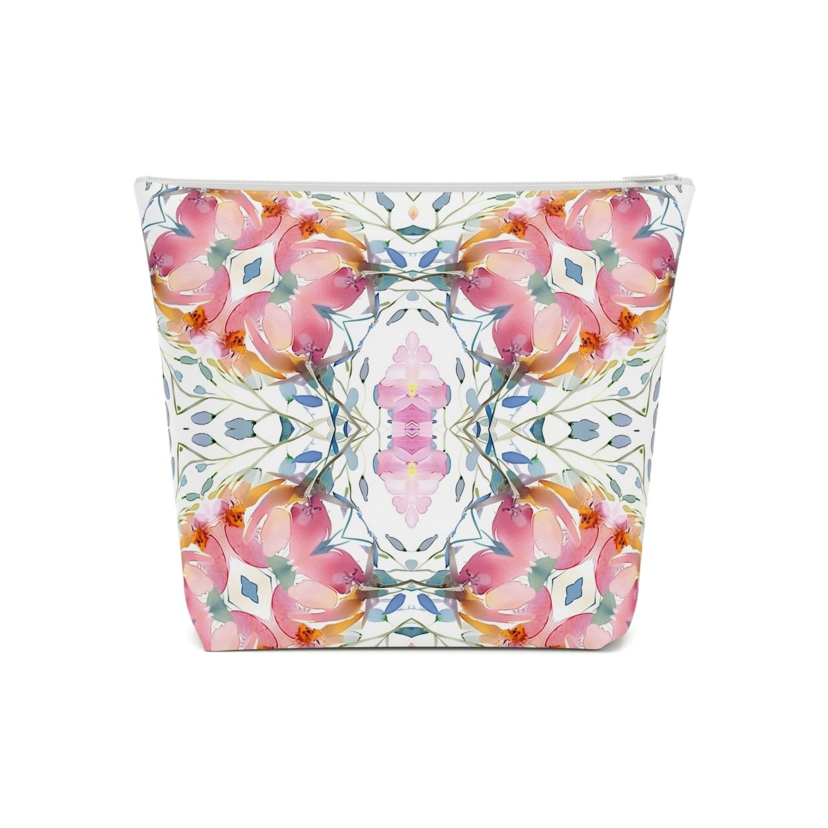 Delicate Diamond Bloom | Cotton Cosmetic Bag - Cotton Cosmetic Bag - Piccolo Fiore Prints