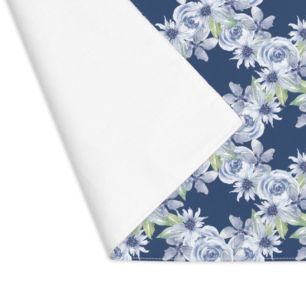 Diamond Bouquet in Dark Blue | Placemat - Cotton Twill Placemat - Piccolo Fiore Prints