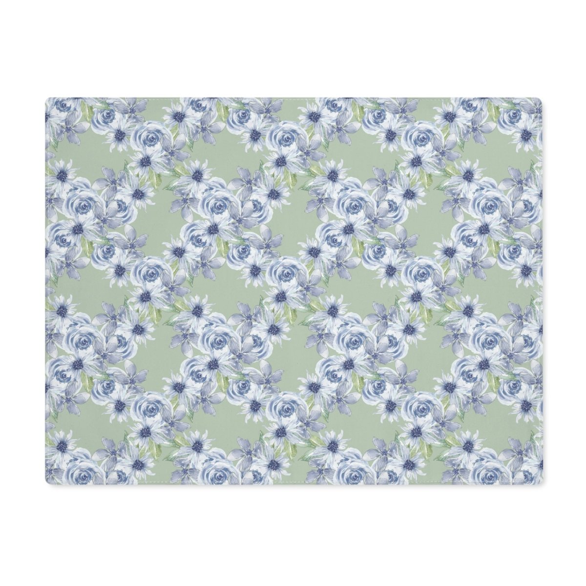 Diamond Bouquet in Green | Placemat - Cotton Twill Placemat - Piccolo Fiore Prints