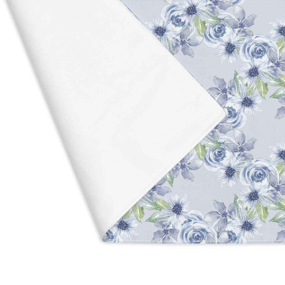 Diamond Bouquet in Light Blue | Placemat - Cotton Twill Placemat - Piccolo Fiore Prints