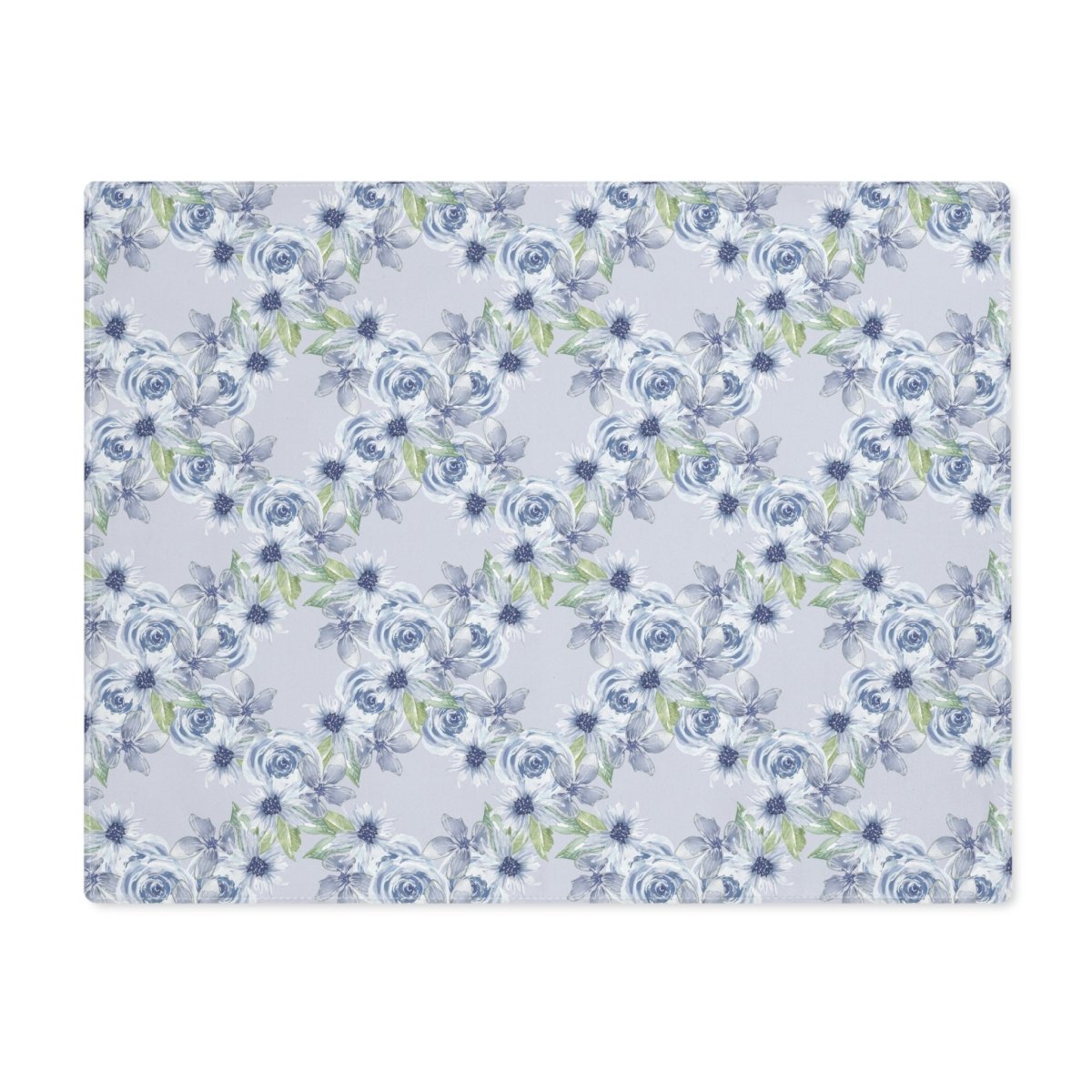 Diamond Bouquet in Light Blue | Placemat - Cotton Twill Placemat - Piccolo Fiore Prints