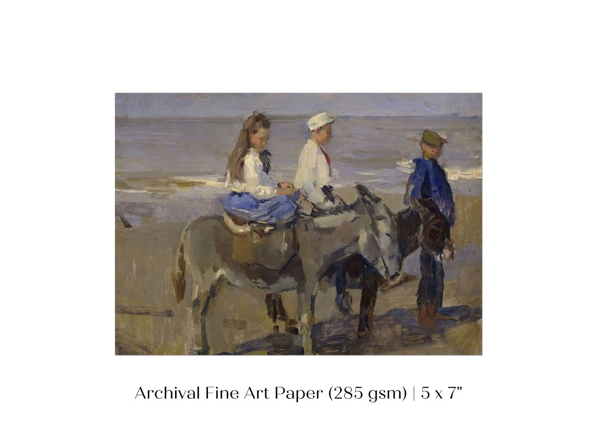Donkey Ride | P423 - Single Art Prints - Piccolo Fiore Prints
