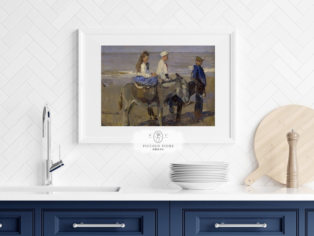 Donkey Ride | P423 - Single Art Prints - Piccolo Fiore Prints