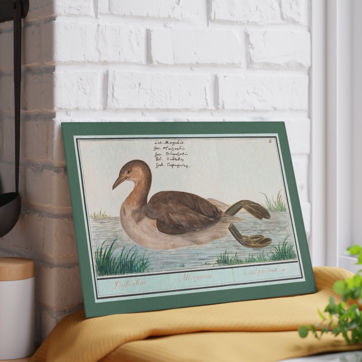 Duck | Glass Chopping Board - Glass Chopping Board - Piccolo Fiore Prints