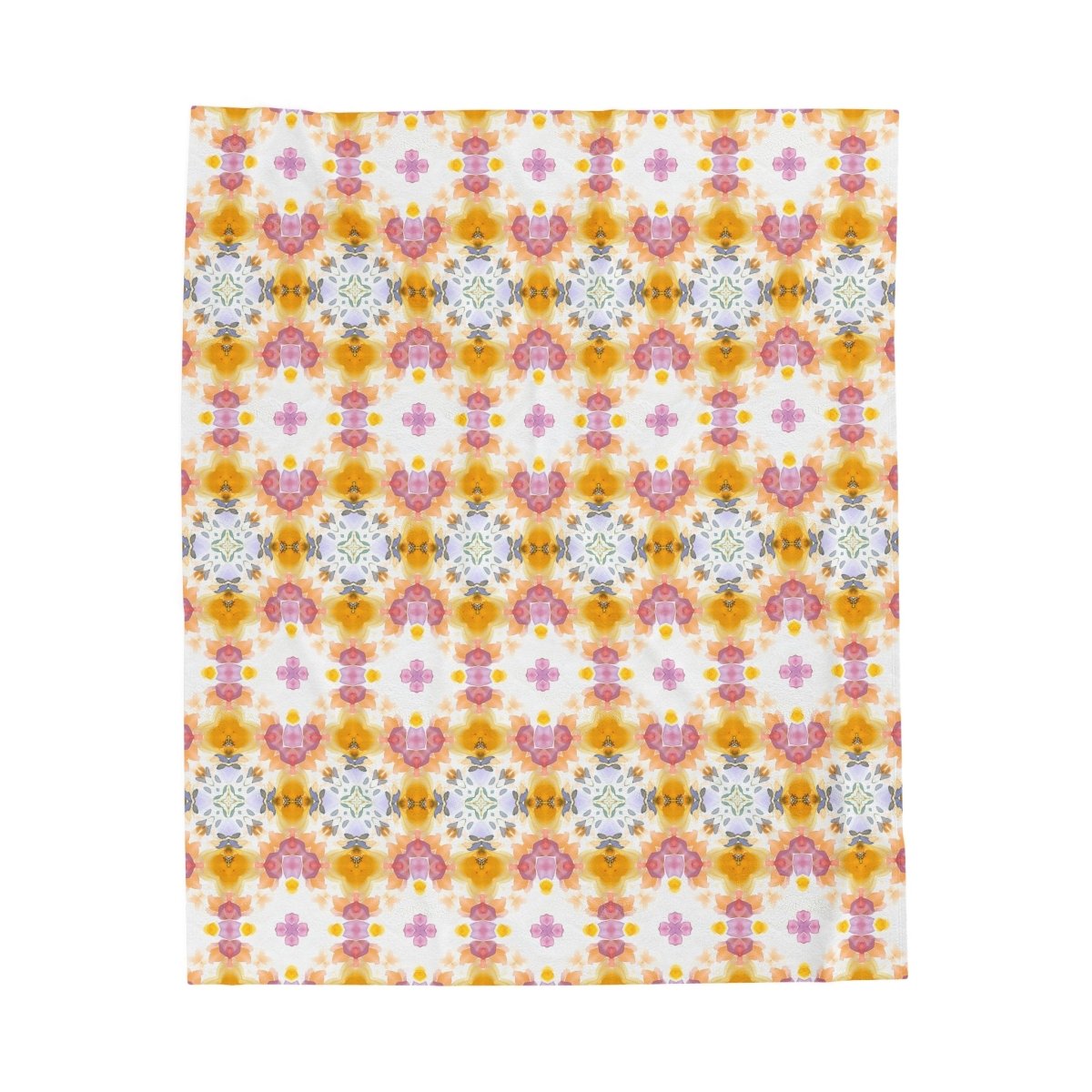 Fairisle Bloom | Minky Throw Blanket - Minky Throw Blanket - Piccolo Fiore Prints