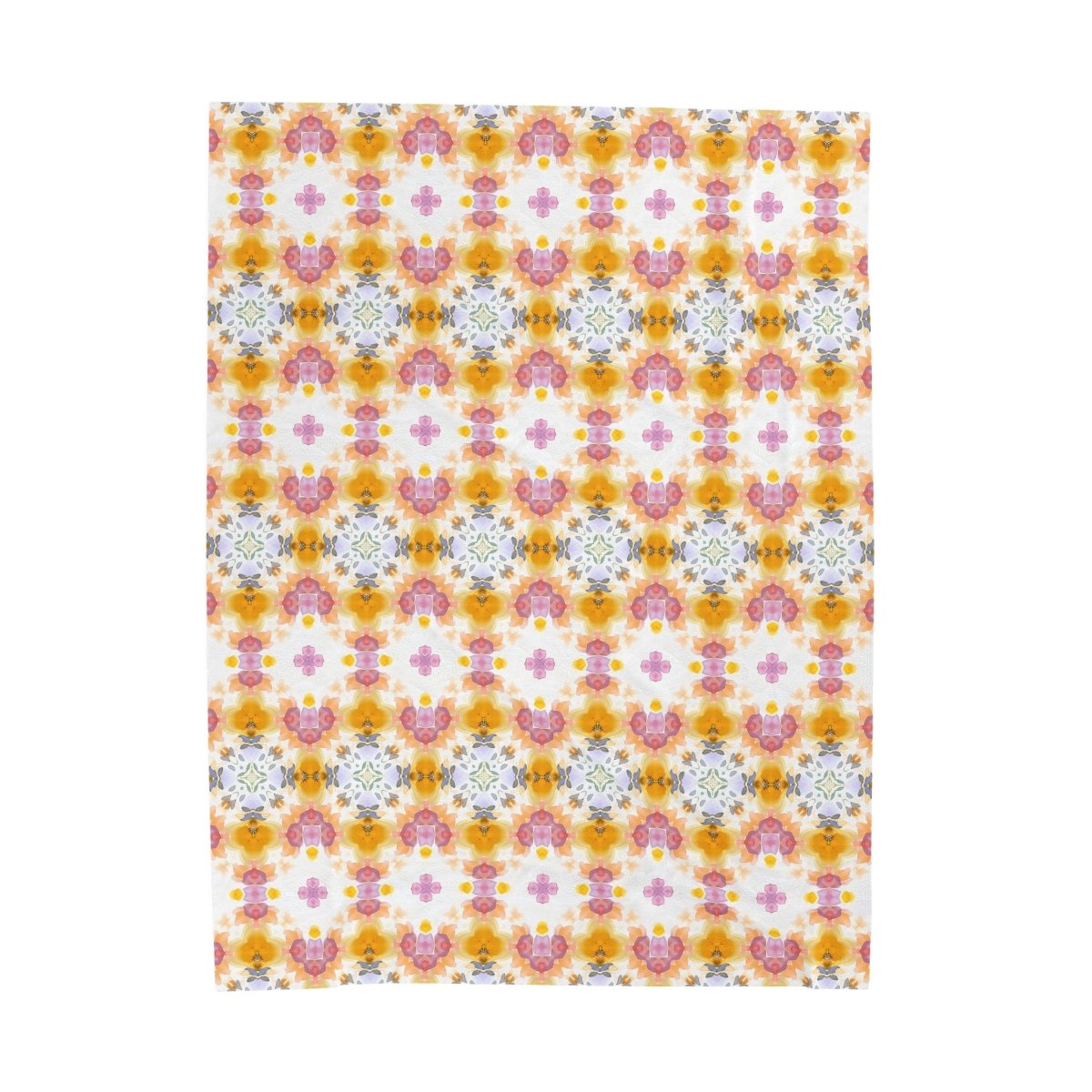 Fairisle Bloom | Minky Throw Blanket - Minky Throw Blanket - Piccolo Fiore Prints