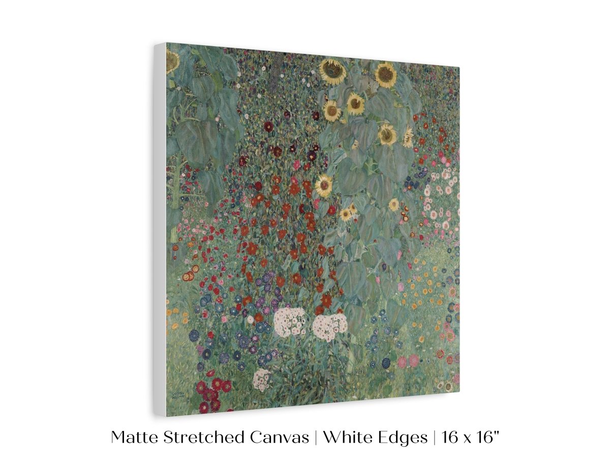 Farm Garden with Sunflowers | P383 - Single Square Art Prints - Piccolo Fiore Prints