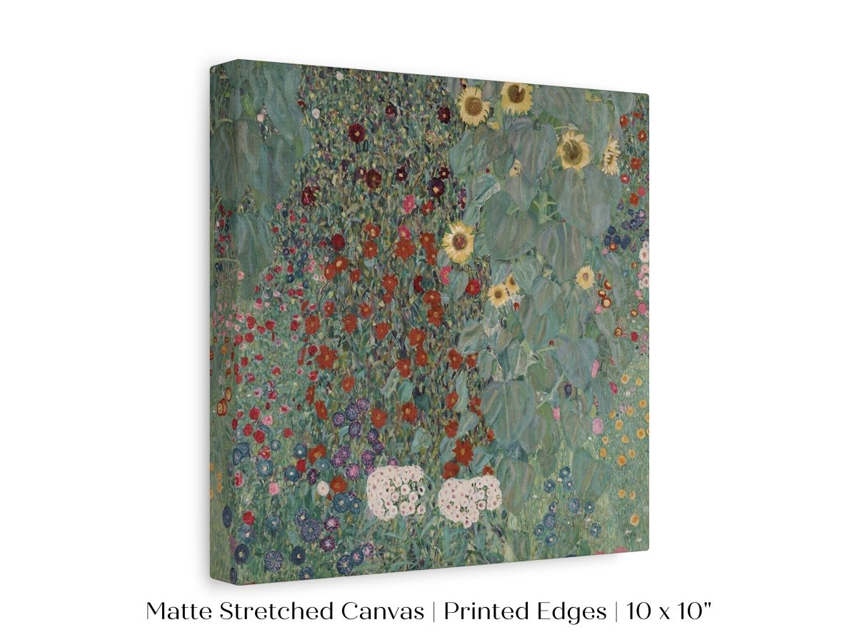 Farm Garden with Sunflowers | P383 - Single Square Art Prints - Piccolo Fiore Prints