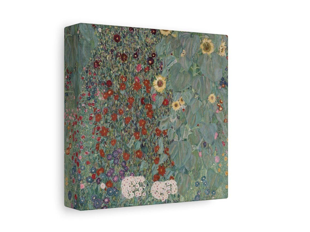 Farm Garden with Sunflowers | P383 - Single Square Art Prints - Piccolo Fiore Prints