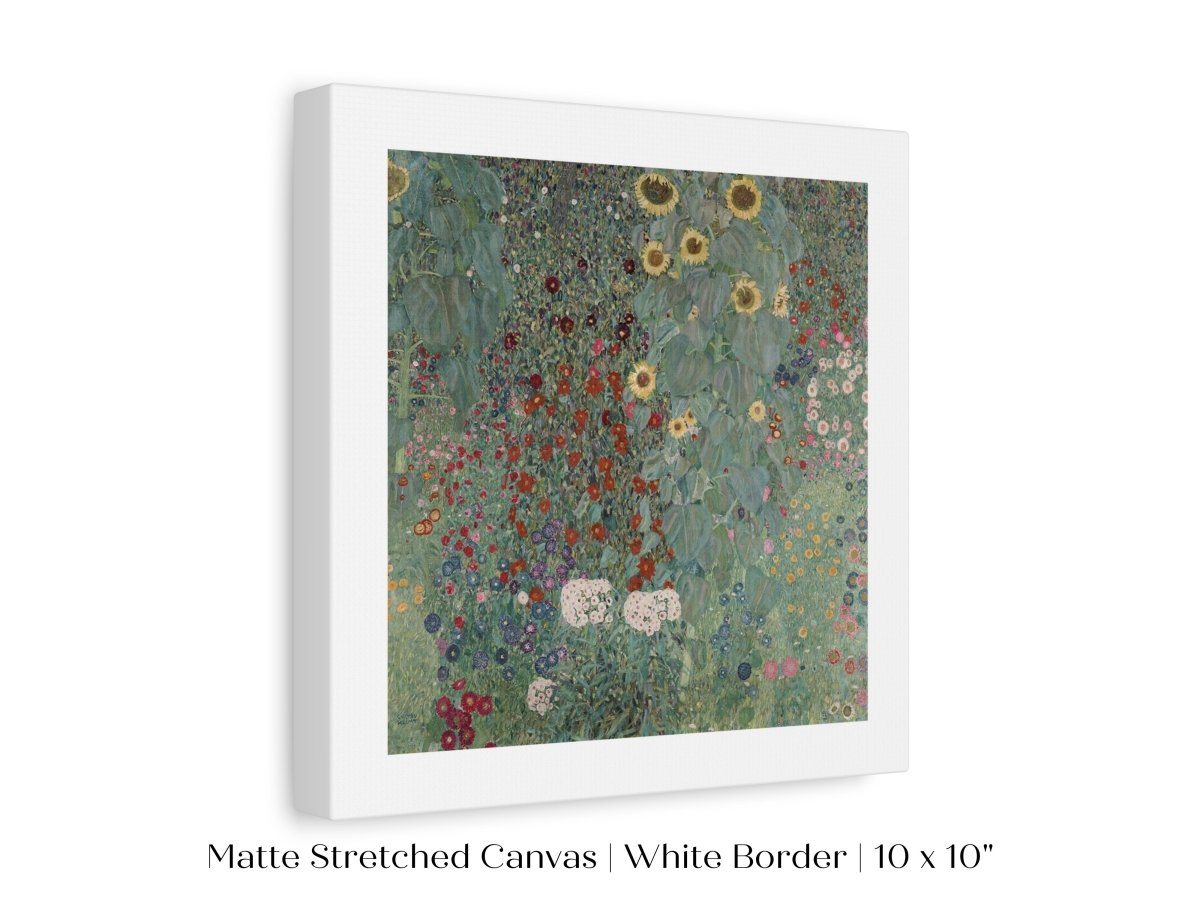 Farm Garden with Sunflowers | P383 - Single Square Art Prints - Piccolo Fiore Prints