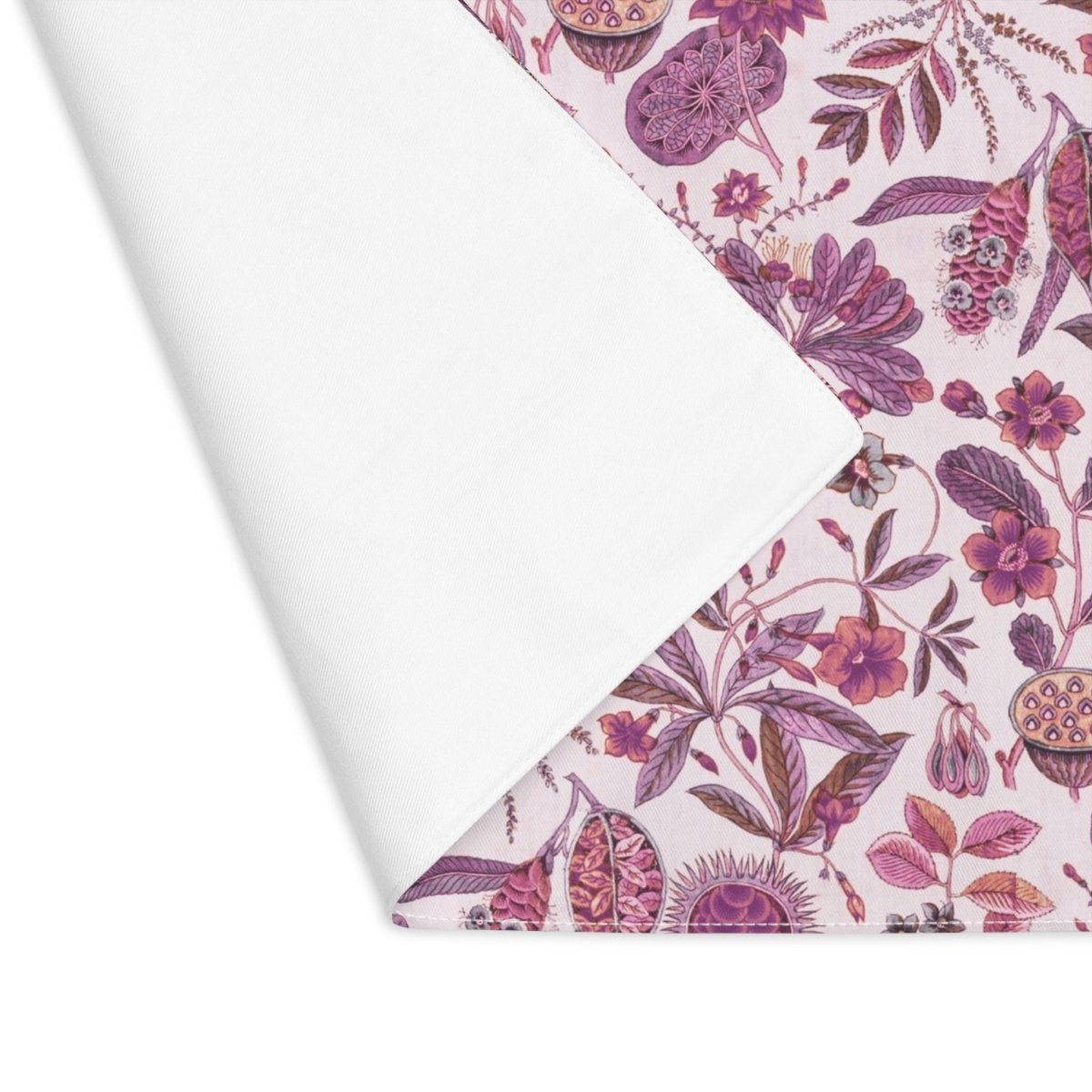 Flora in Pink and Purple | Placemat - Cotton Twill Placemat - Piccolo Fiore Prints