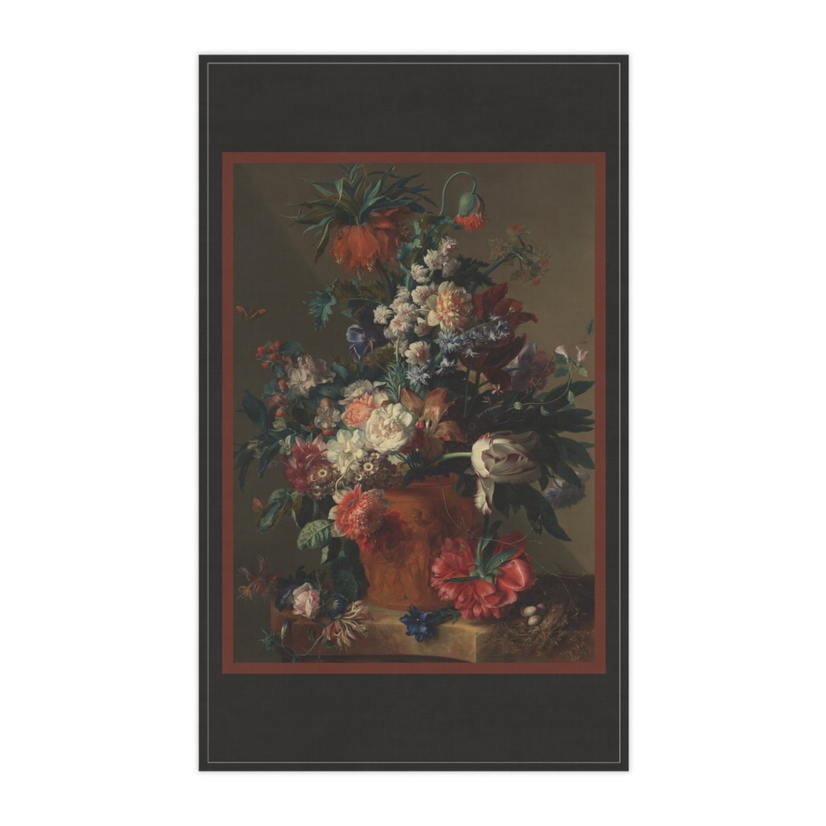 Flowers in Terracotta Pot | Tea Towel - Tea Towel - Piccolo Fiore Prints