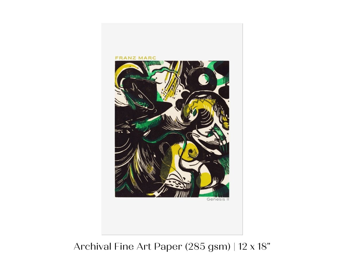 Franz Marc | Genesis II | P586 - Single Art Prints - Piccolo Fiore Prints