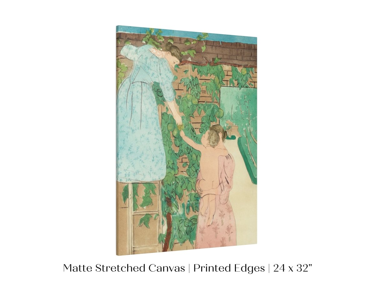 Gathering Fruit | P148 - Single Art Prints - Piccolo Fiore Prints