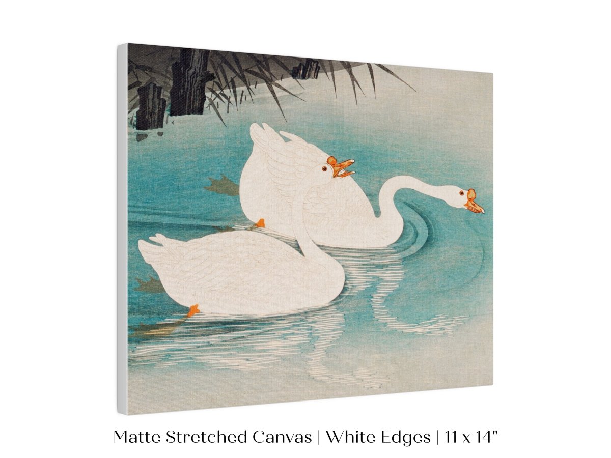 Geese Amid Reeds | Vintage Japanese Art | P353 - Single Art Prints - Piccolo Fiore Prints