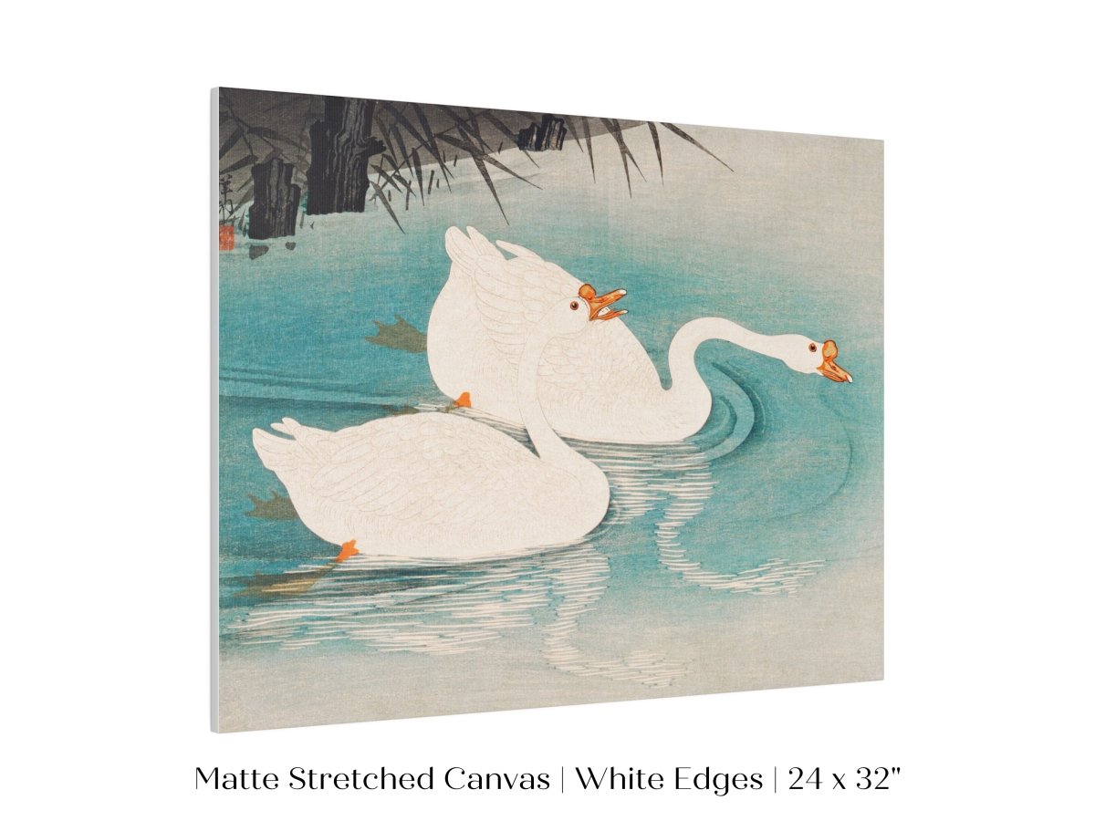 Geese Amid Reeds | Vintage Japanese Art | P353 - Single Art Prints - Piccolo Fiore Prints