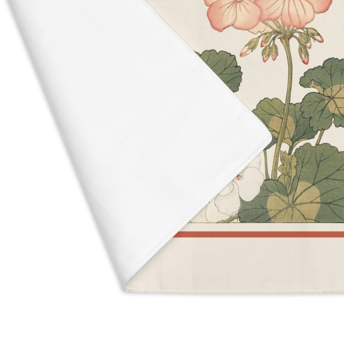 Geranium | Placemat, 1pc - Cotton Twill Placemat - Piccolo Fiore Prints
