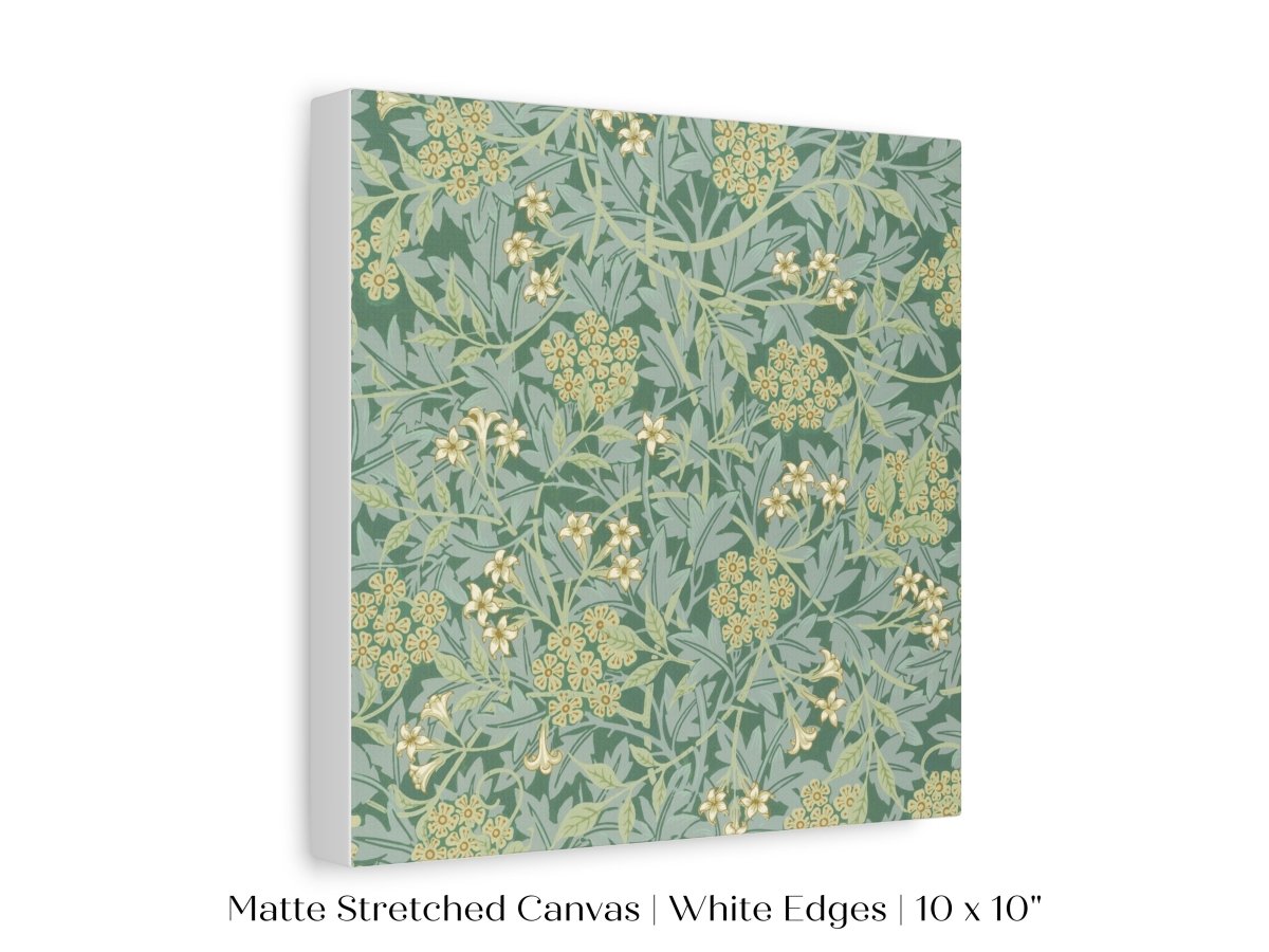 Green Jasmine | William Morris | P197 - Single Square Art Prints - Piccolo Fiore Prints