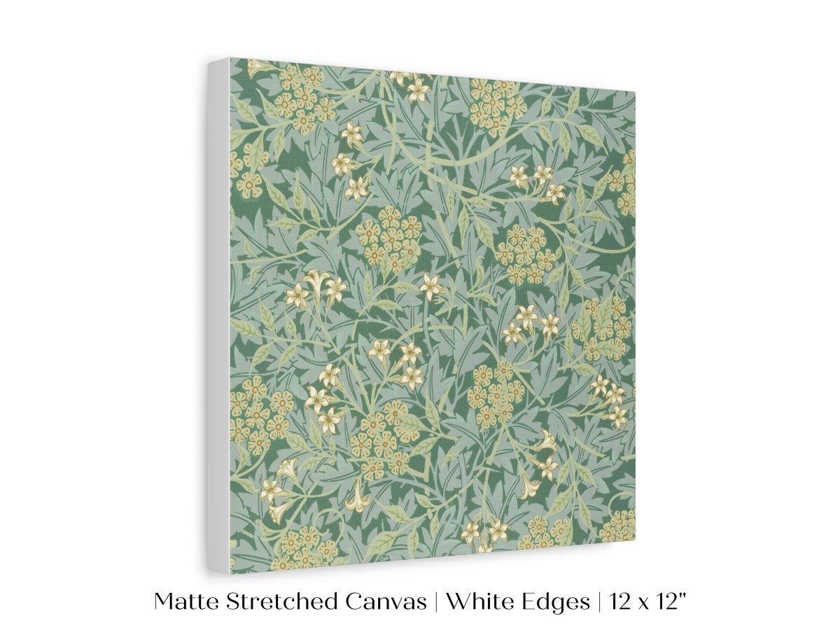 Green Jasmine | William Morris | P197 - Single Square Art Prints - Piccolo Fiore Prints