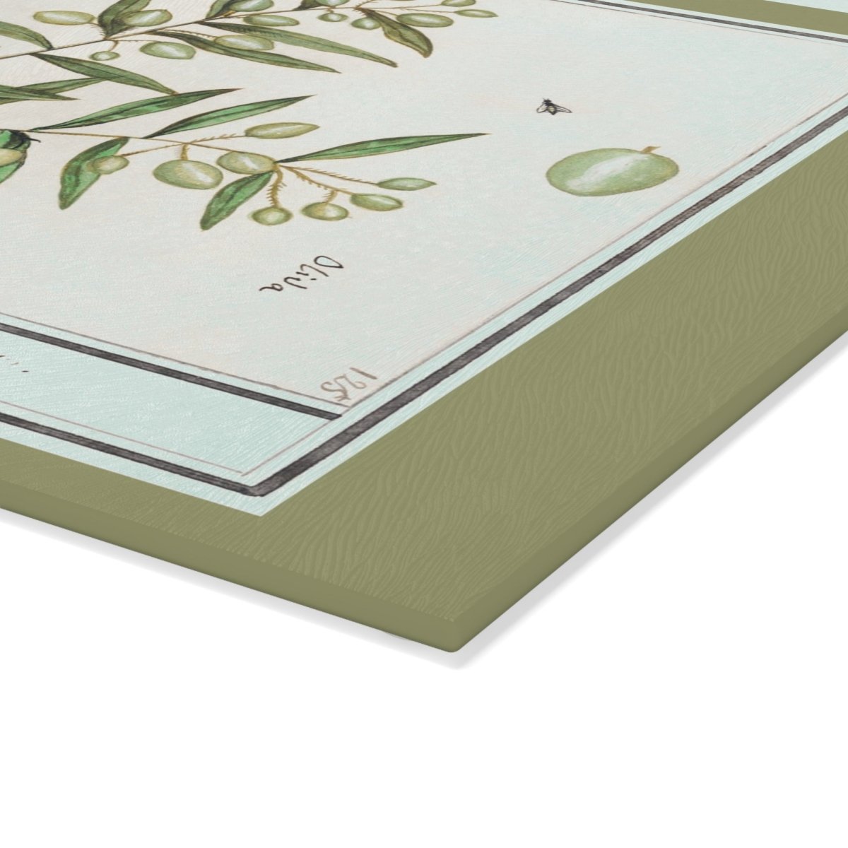 Green Olives | Glass Chopping Board - Glass Chopping Board - Piccolo Fiore Prints