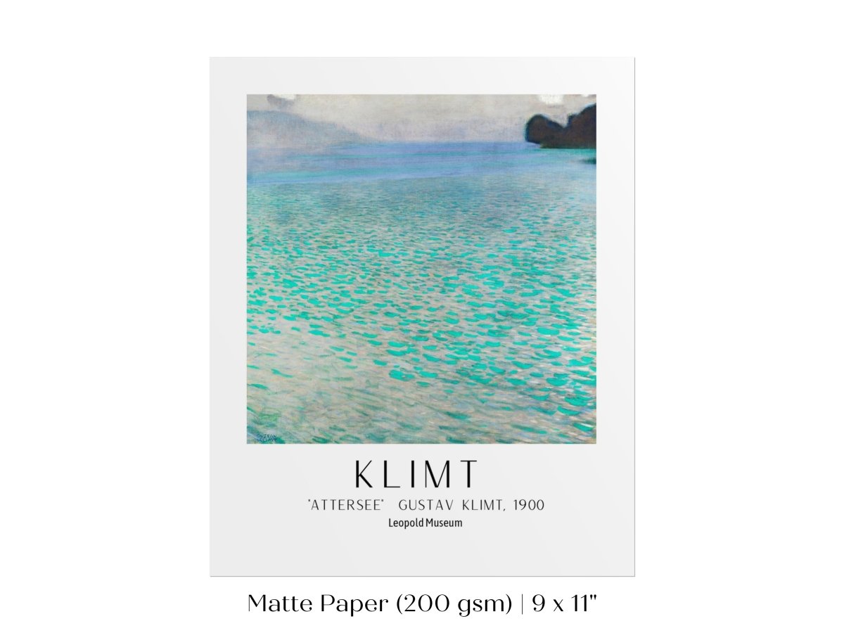 Gustav Klimt Attersee Exhibition Print | P3 - Single Art Prints - Piccolo Fiore Prints