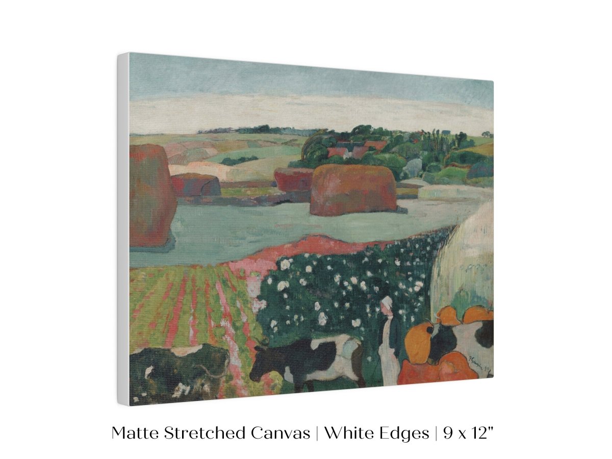 Haystacks and Cows | P500 - Single Art Prints - Piccolo Fiore Prints
