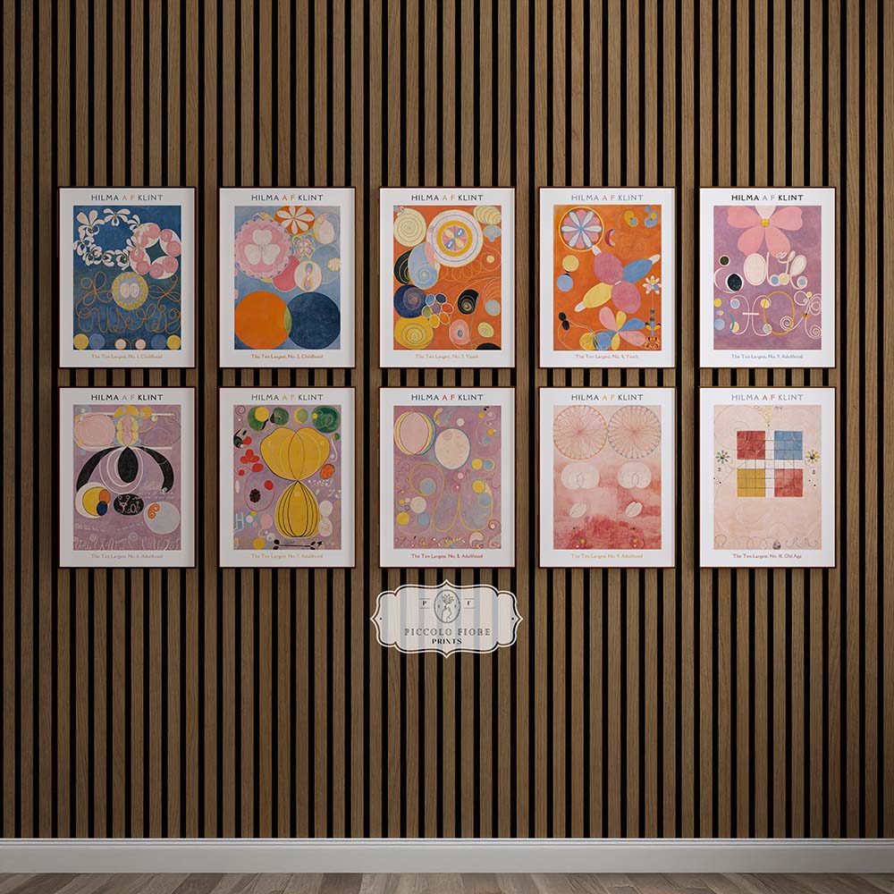 Hilma af Klint Art Prints | Gallery Wall Set | 10 Prints | S10 - 13 - Gallery Wall Set - Piccolo Fiore Prints