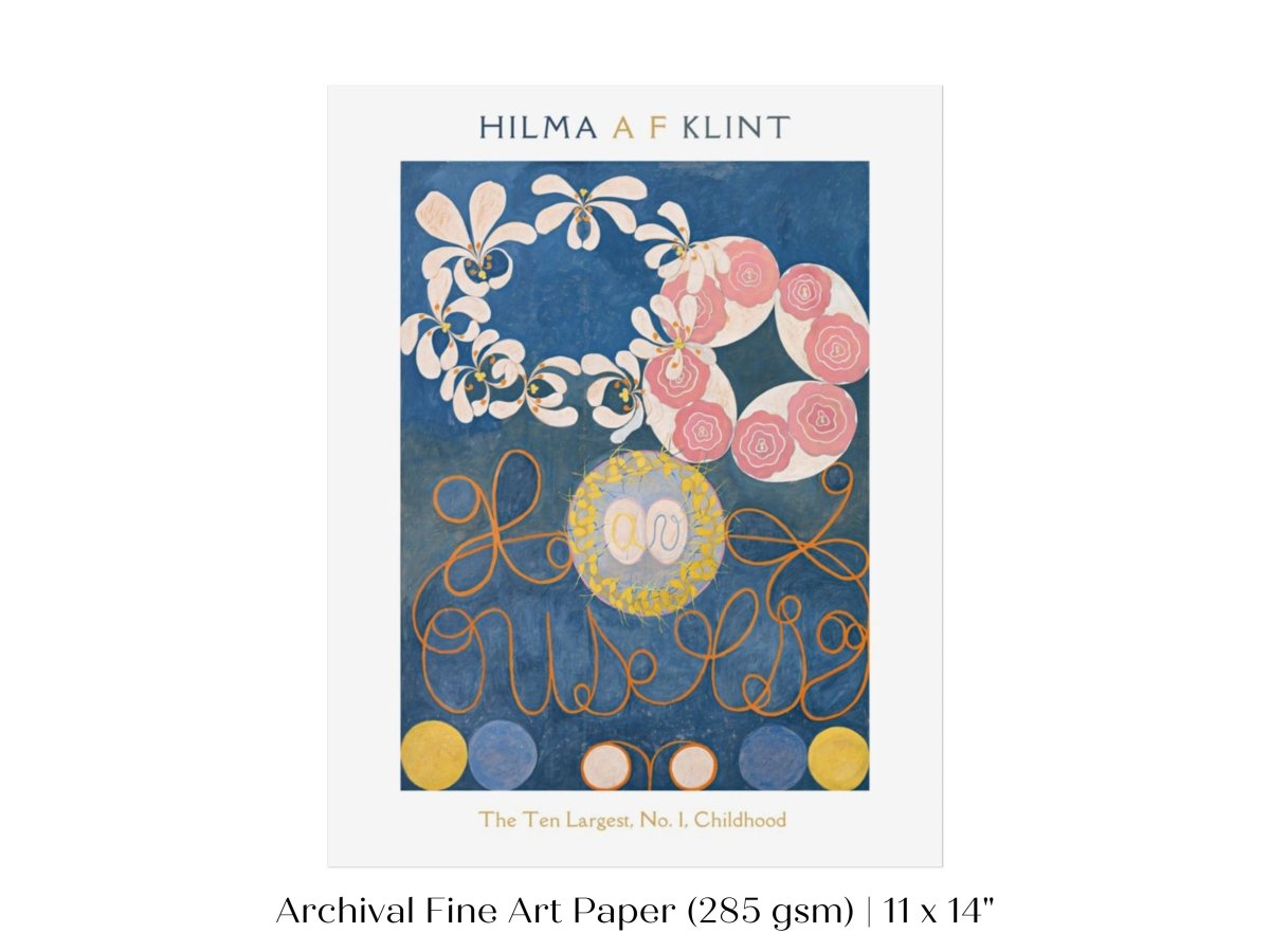 Hilma af Klint The Ten Largest | No. 1, Childhood | P575 - Single Art Prints - Piccolo Fiore Prints