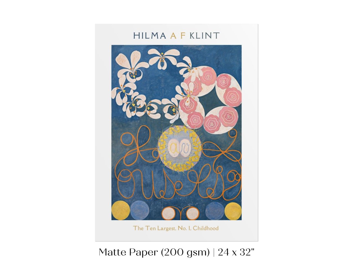 Hilma af Klint The Ten Largest | No. 1, Childhood | P575 - Single Art Prints - Piccolo Fiore Prints