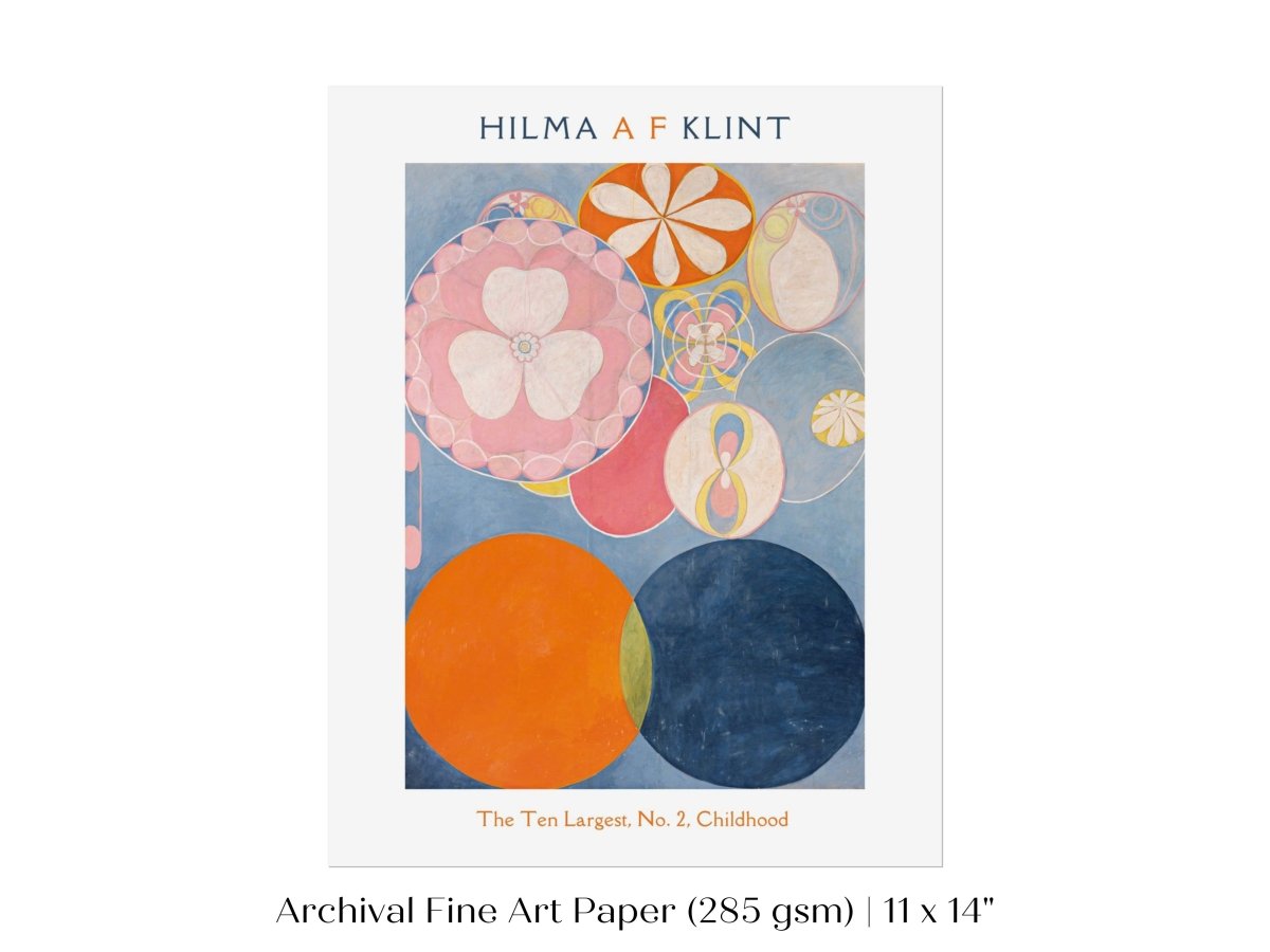 Hilma af Klint The Ten Largest | No. 2, Childhood | P576 - Single Art Prints - Piccolo Fiore Prints