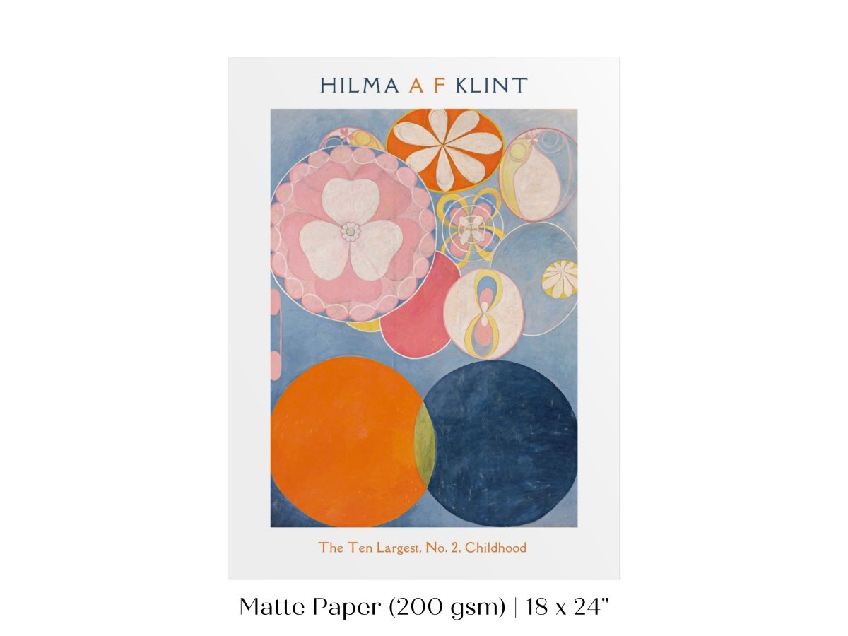 Hilma af Klint The Ten Largest | No. 2, Childhood | P576 - Single Art Prints - Piccolo Fiore Prints