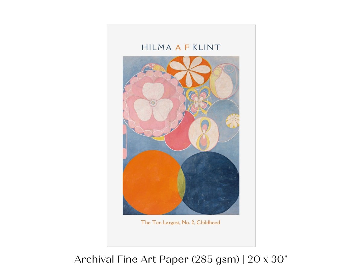 Hilma af Klint The Ten Largest | No. 2, Childhood | P576 - Single Art Prints - Piccolo Fiore Prints