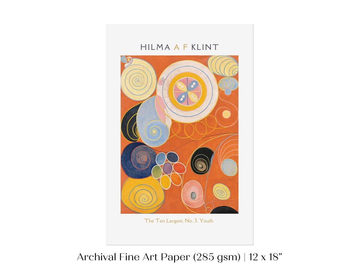 Hilma af Klint The Ten Largest | No. 3, Youth | P577 - Single Art Prints - Piccolo Fiore Prints